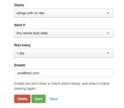 Adding checks to verify health of ratings data