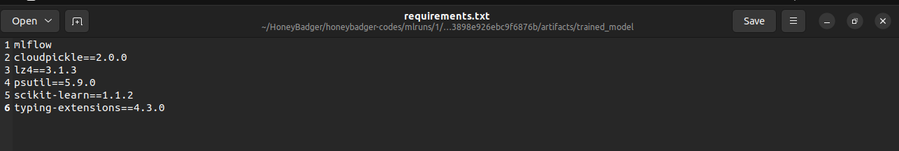 Requirements.txt file