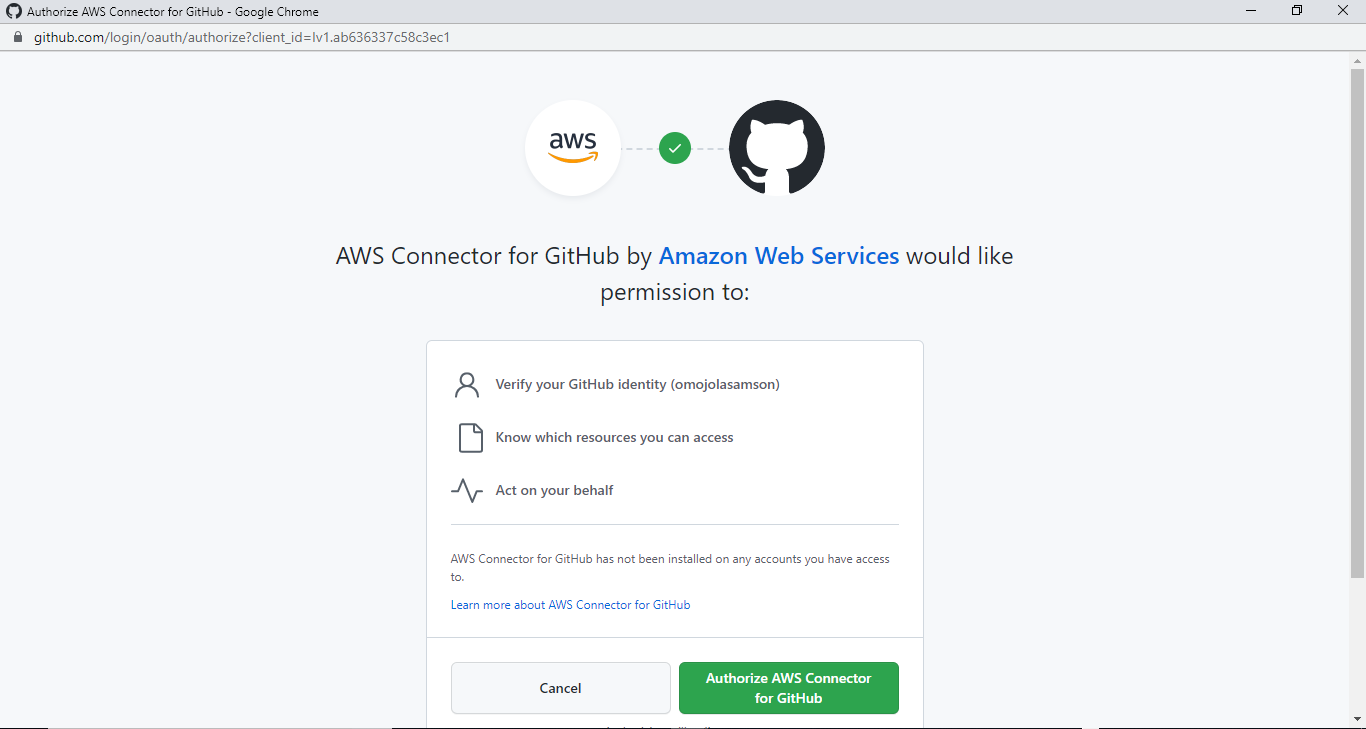 AWS Connector for GitHub