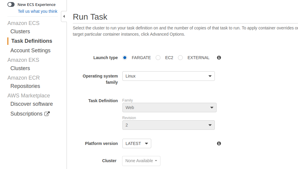 Task dashboard