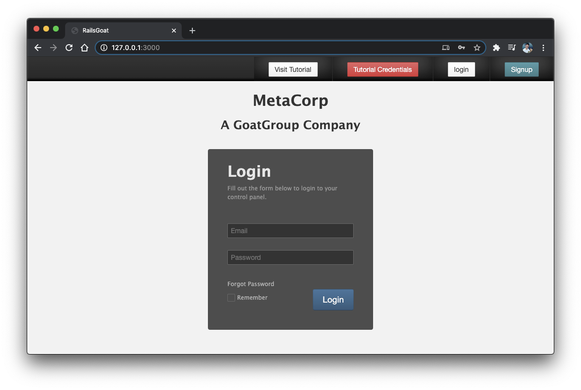 MetaCorp Rails application