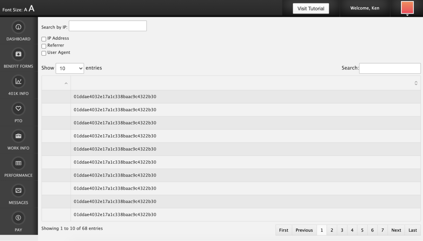 Querying for admin's hashed password