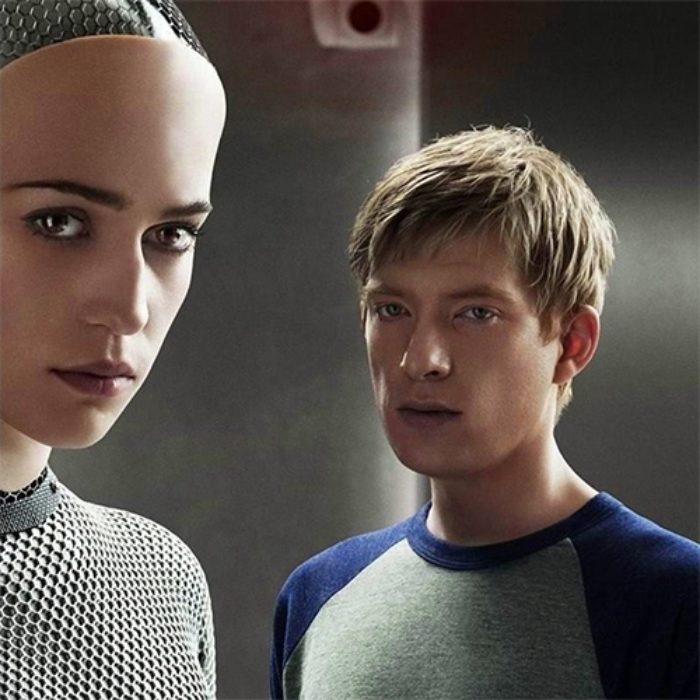A still from the movie Ex Machina