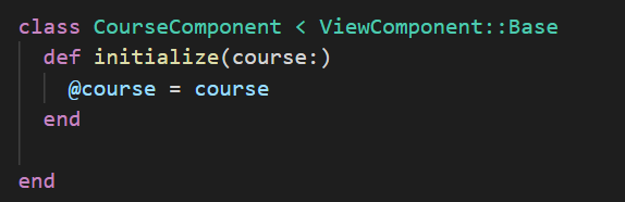 CourseComponent Initialized