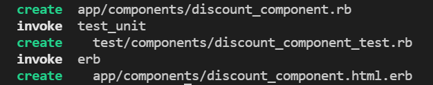 DiscountComponent generated